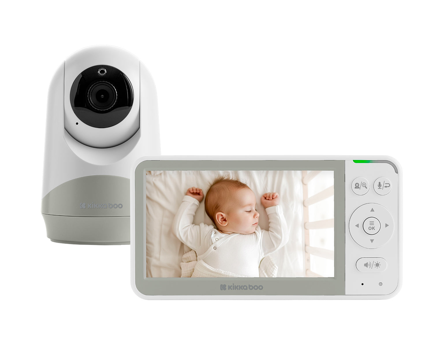 Monitor de vídeo para bebés Rhen 5'' Kikkaboo