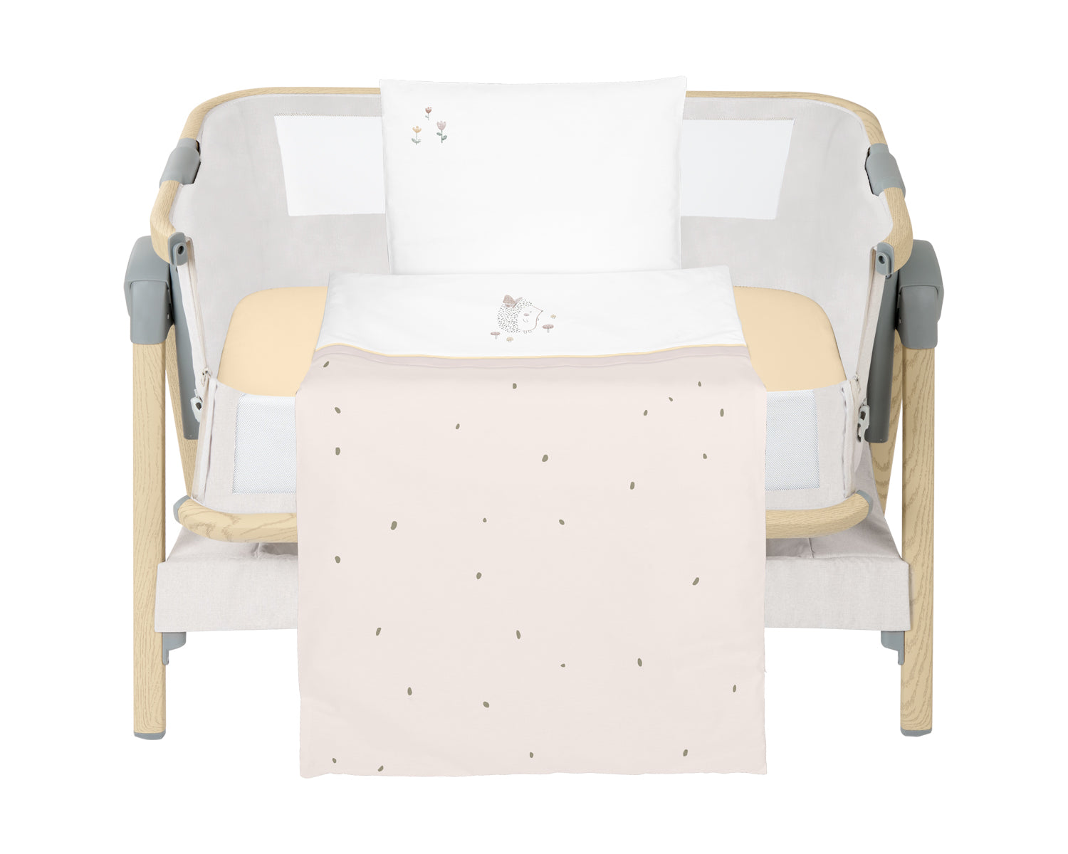 Conjunto de cama para mini berço Hedge-hugs de 5 peças Kikkaboo