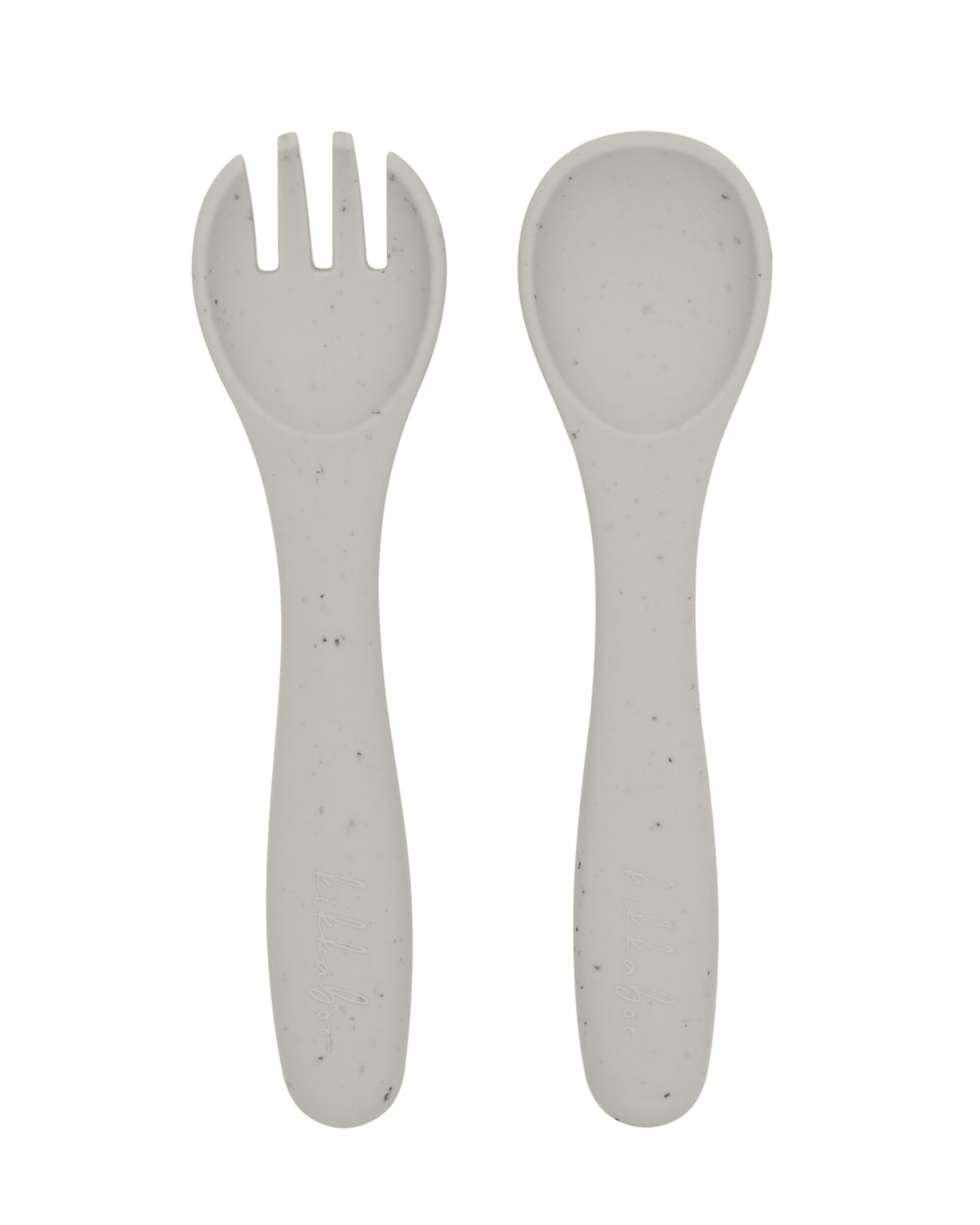 Conjunto de colher e forqueta para areia em silicone Platinum Kikkaboo