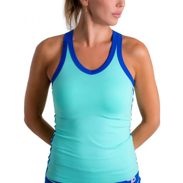 Belenberbel Pita Coral Short Sleeve T-shirt Azul XL Mulher