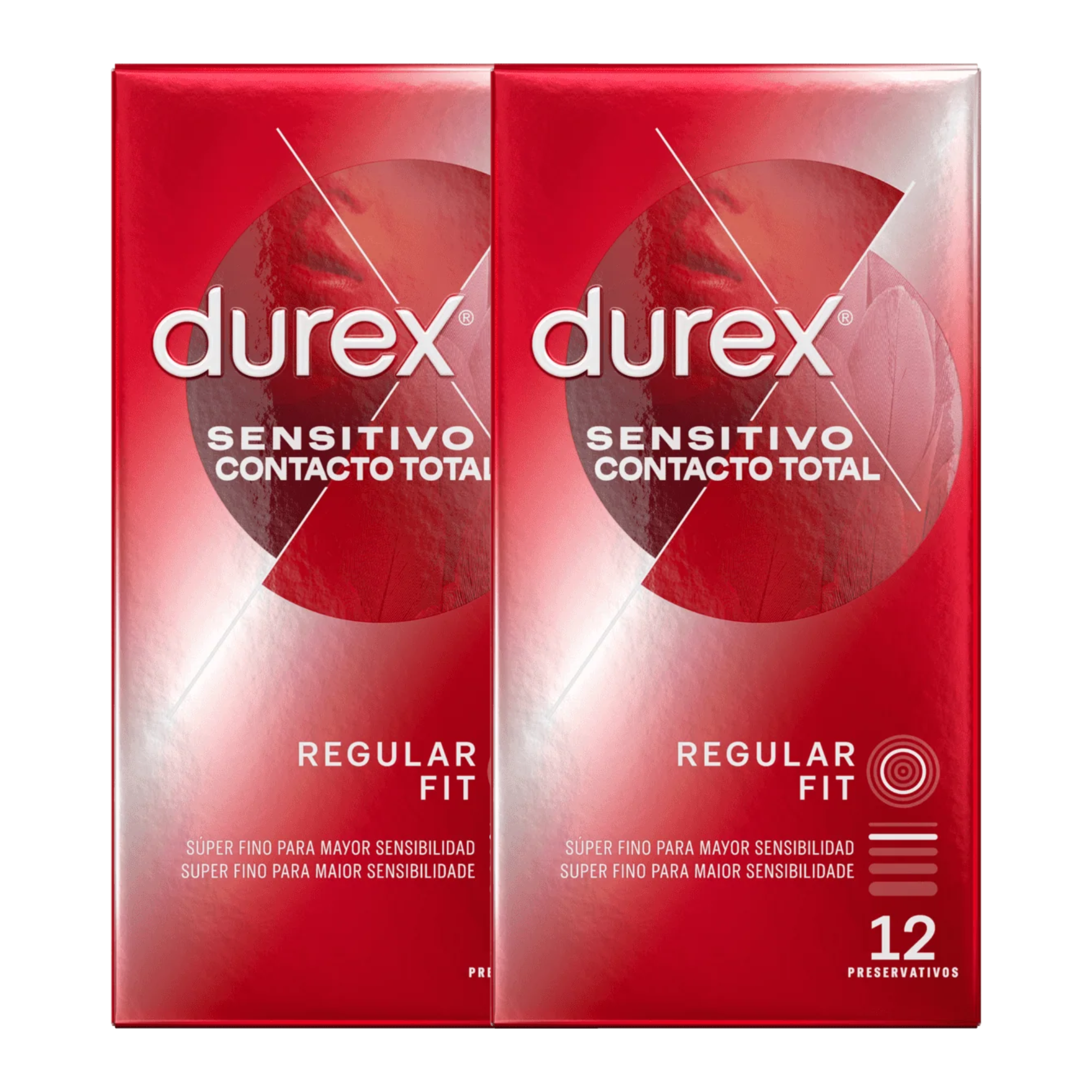 Durex Pack Sensitivo Contacto Total 2x12
