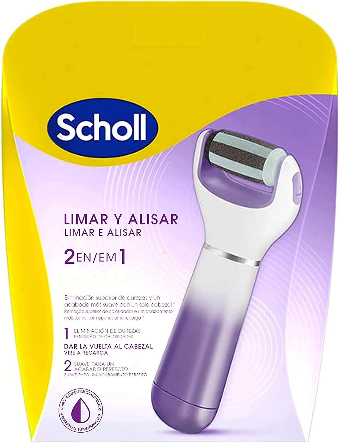 Scholl Expert Care Lima Esfoliante 2 em 1 Roxa