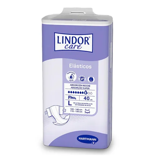 LINDOR - Fralda SUPER NOITE T. Grande x40uni.