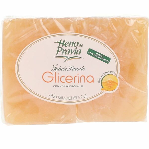 Heno de Pravia Sabonete Puro Glicerina Natural com Óleos Vegetais Pack 2x125g