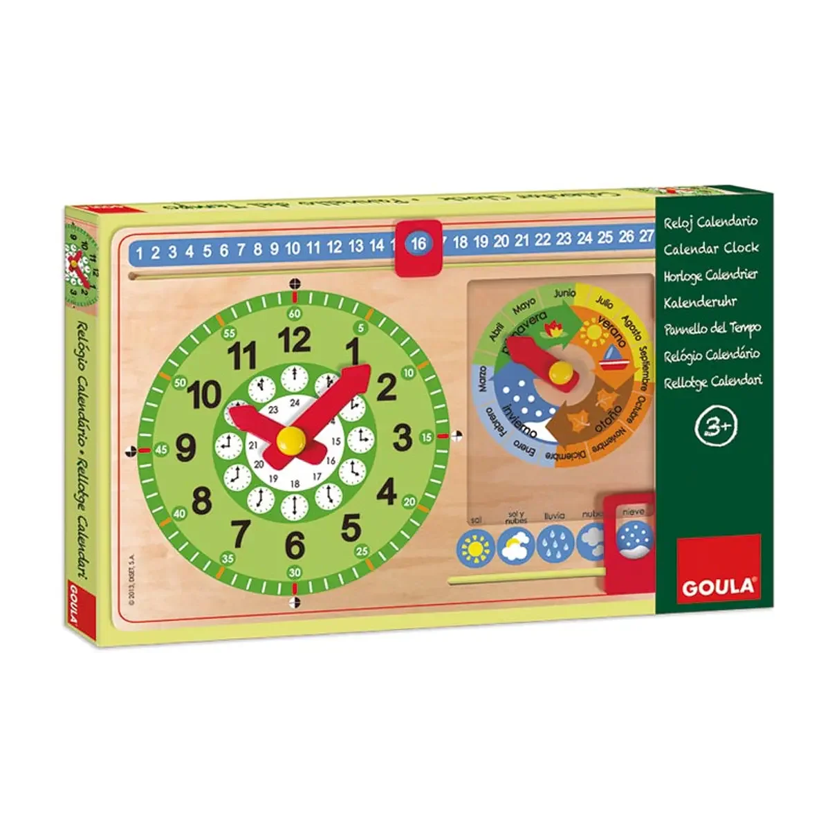 Relógio Calendário em Português