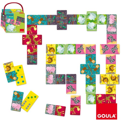 Dominó animais da selva Goula