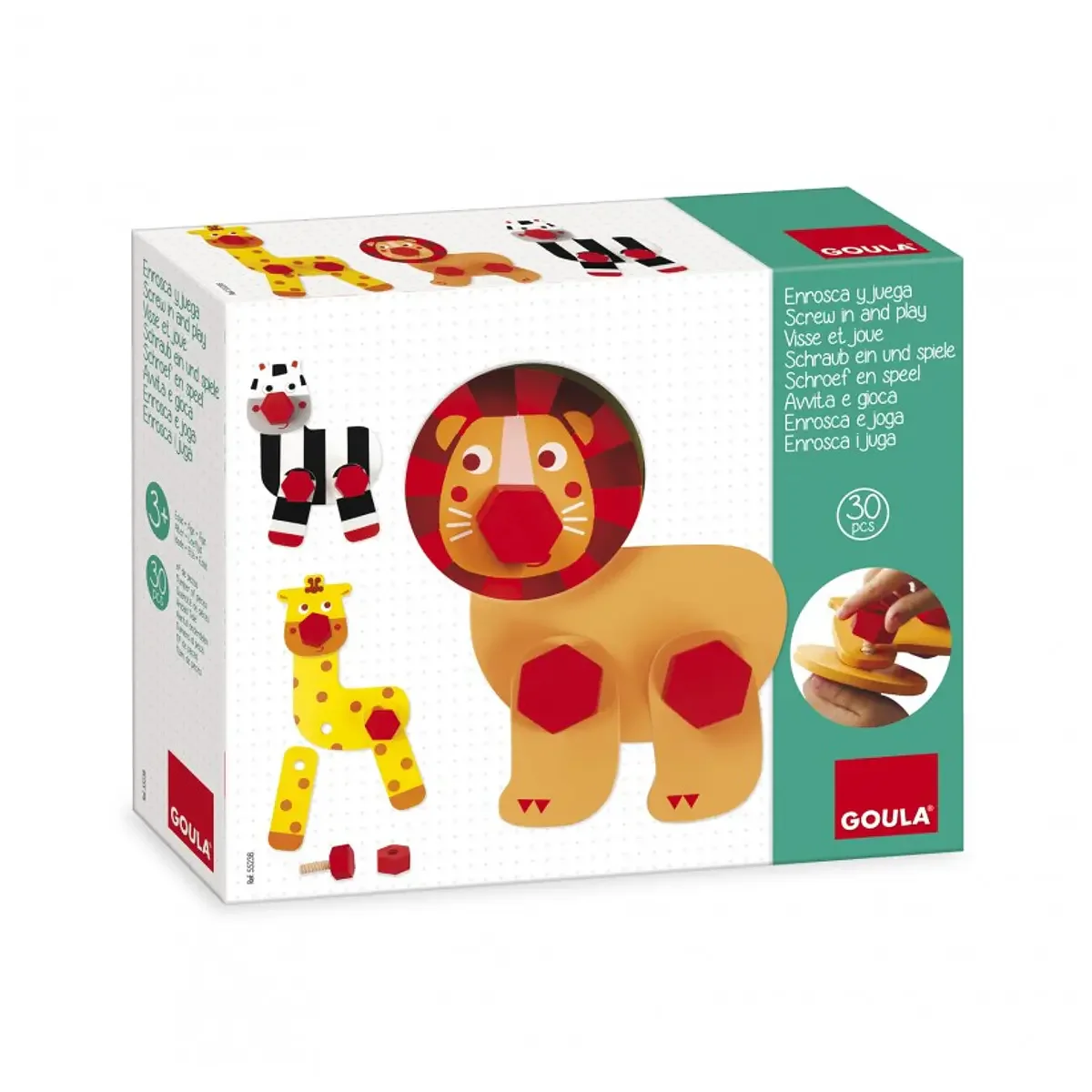 Enrosca e Joga - Animais Selvagens