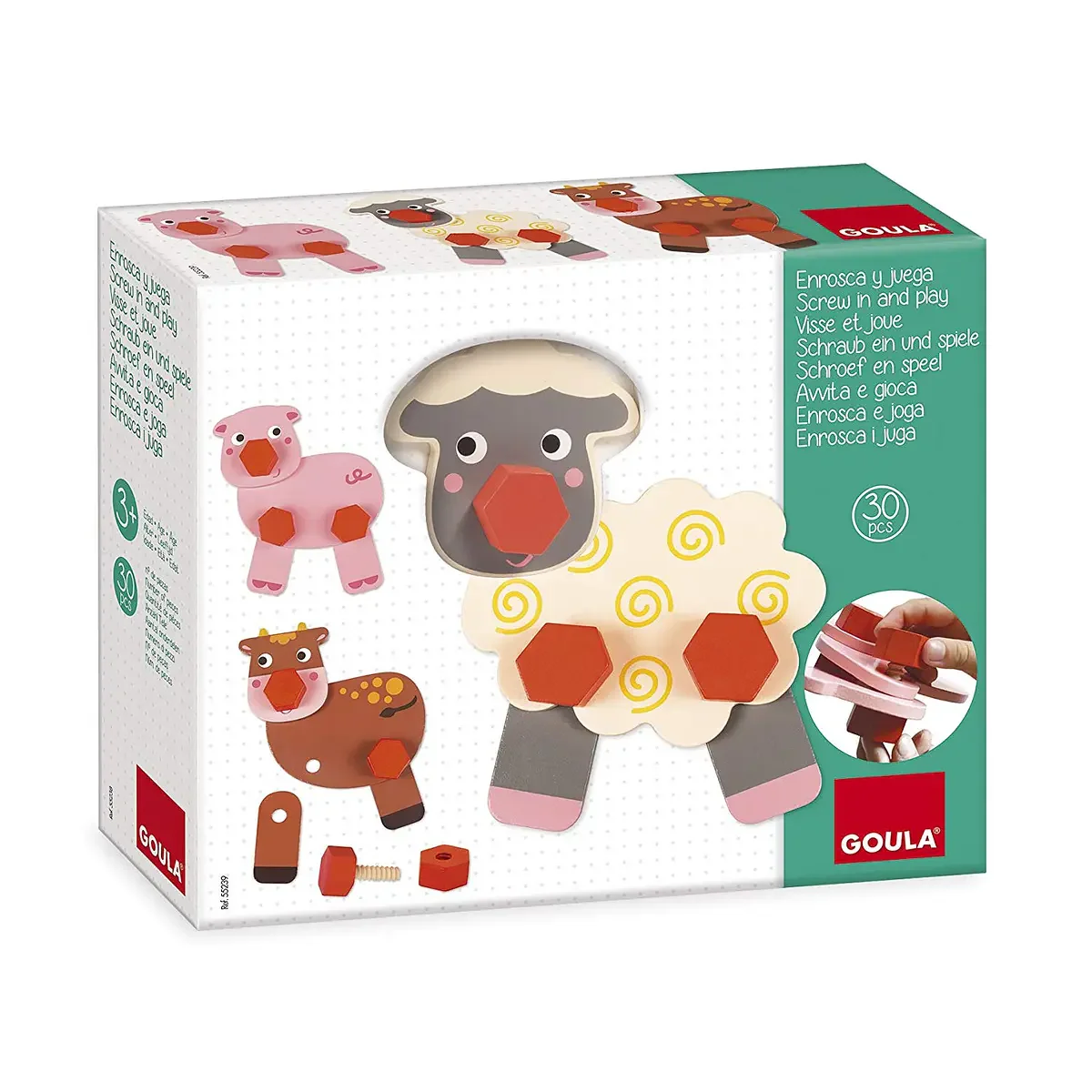 Enrosca e Joga - Animais da Quinta
