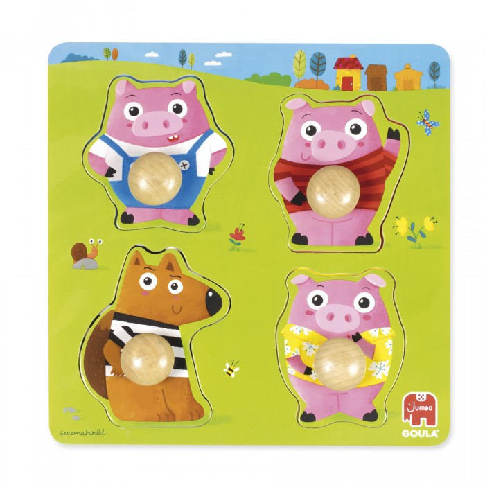 Puzzle Três Porquinhos Goula