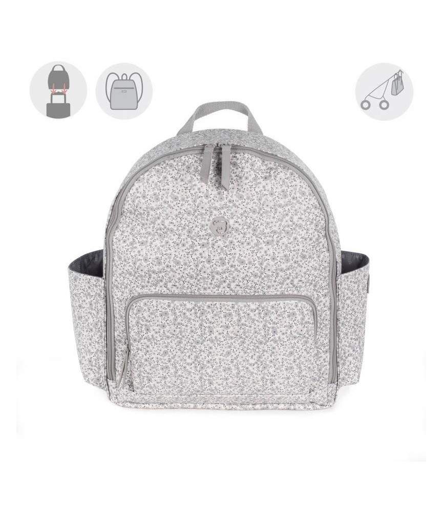Pasito a Pasito Mochila - Flower Mellow (Cinza) - 74942