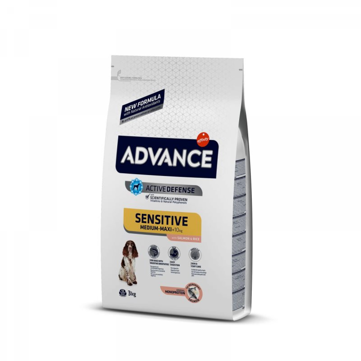 Advance Adult Sensitive Care Medium/Maxi 3kg Ração Seca para Cão - Campet
