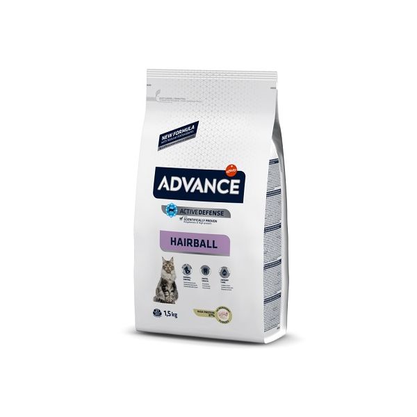 Advance Hairball Turkey & Rice Cat 1,5Kg