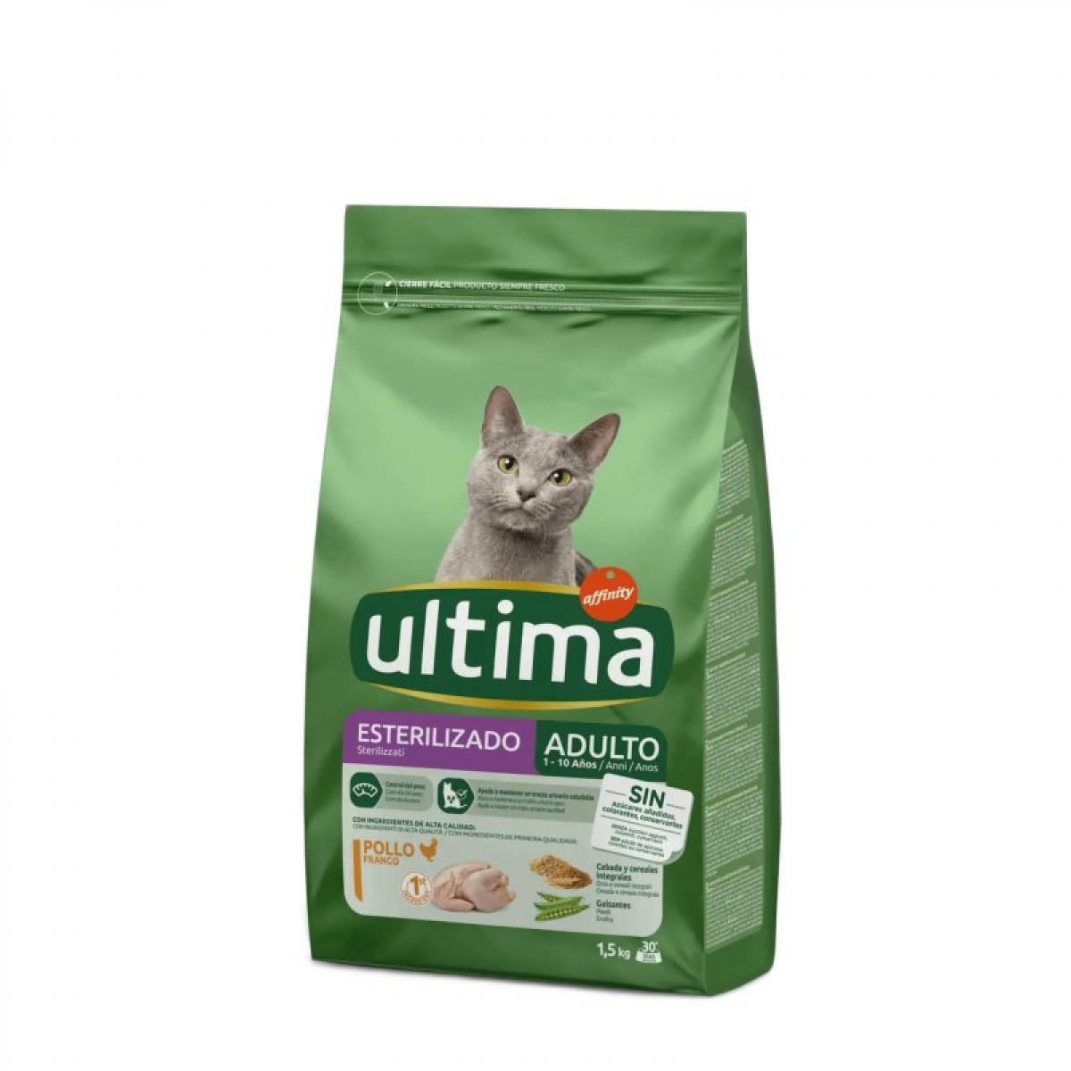 Ultima Esterilizado Frango 1,5Kg