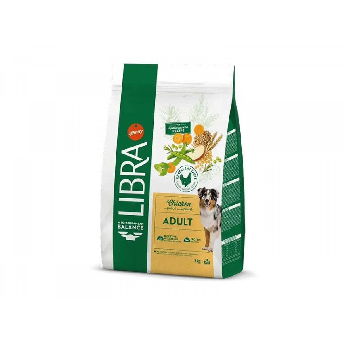 Libra Adult Frango 3kg Ração Seca para Cão - Campet