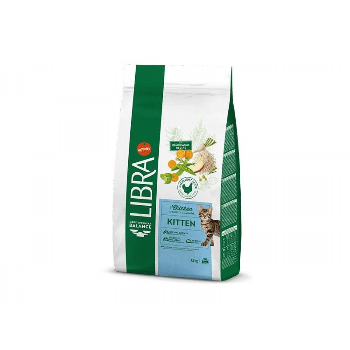 Libra Kitten Frango 1,5kg Ração Seca para Gatinhos - Campet
