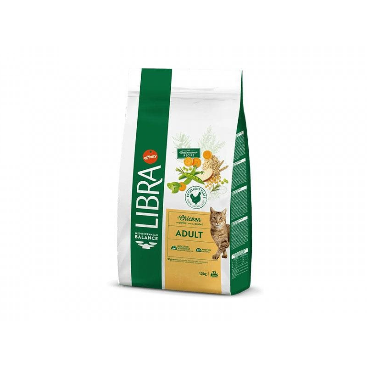 Libra Adult Frango 1,5kg Ração Seca para Gato - Campet