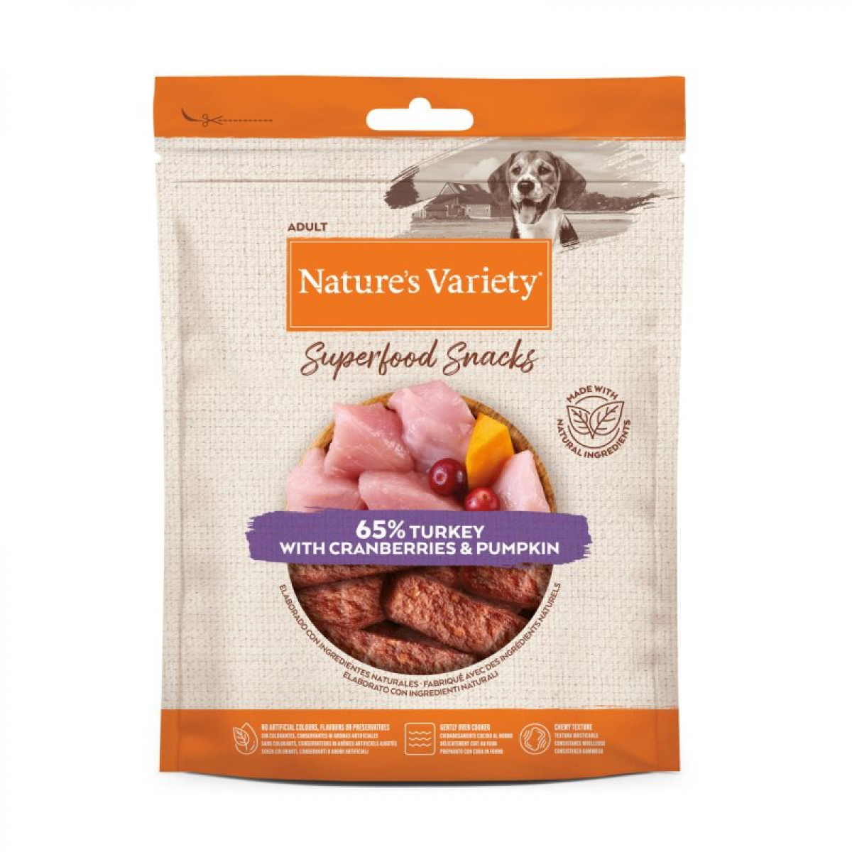 Nature's Variety Superfood Snack Peru & Arando & Abóbora 85g