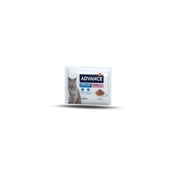 Ração Húmida Advance Cat Wet Sterilized Turkey 4x85g