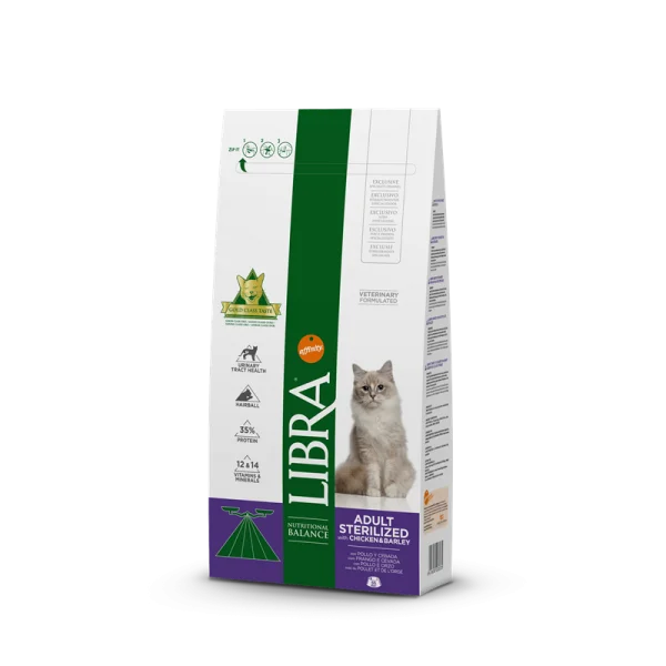 Libra Gato Adulto Esterilizado Frango - 12 kg - ParAnimais