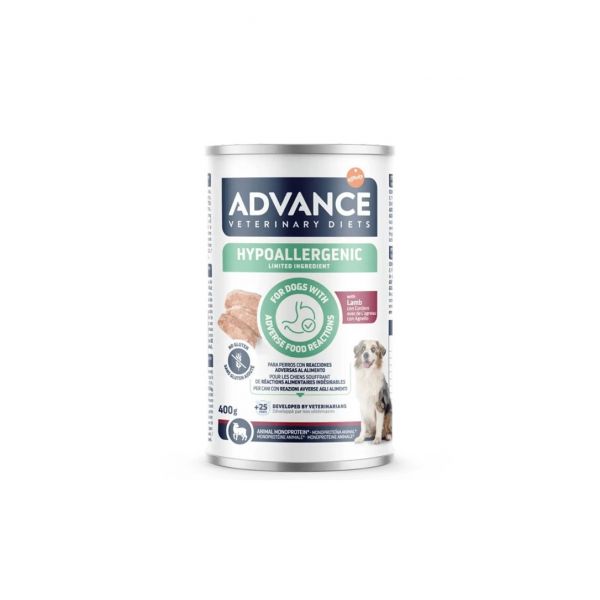 Advance Ração Húmida Hipoalergénica Cordeiro Cão Médio/Maxi 400g