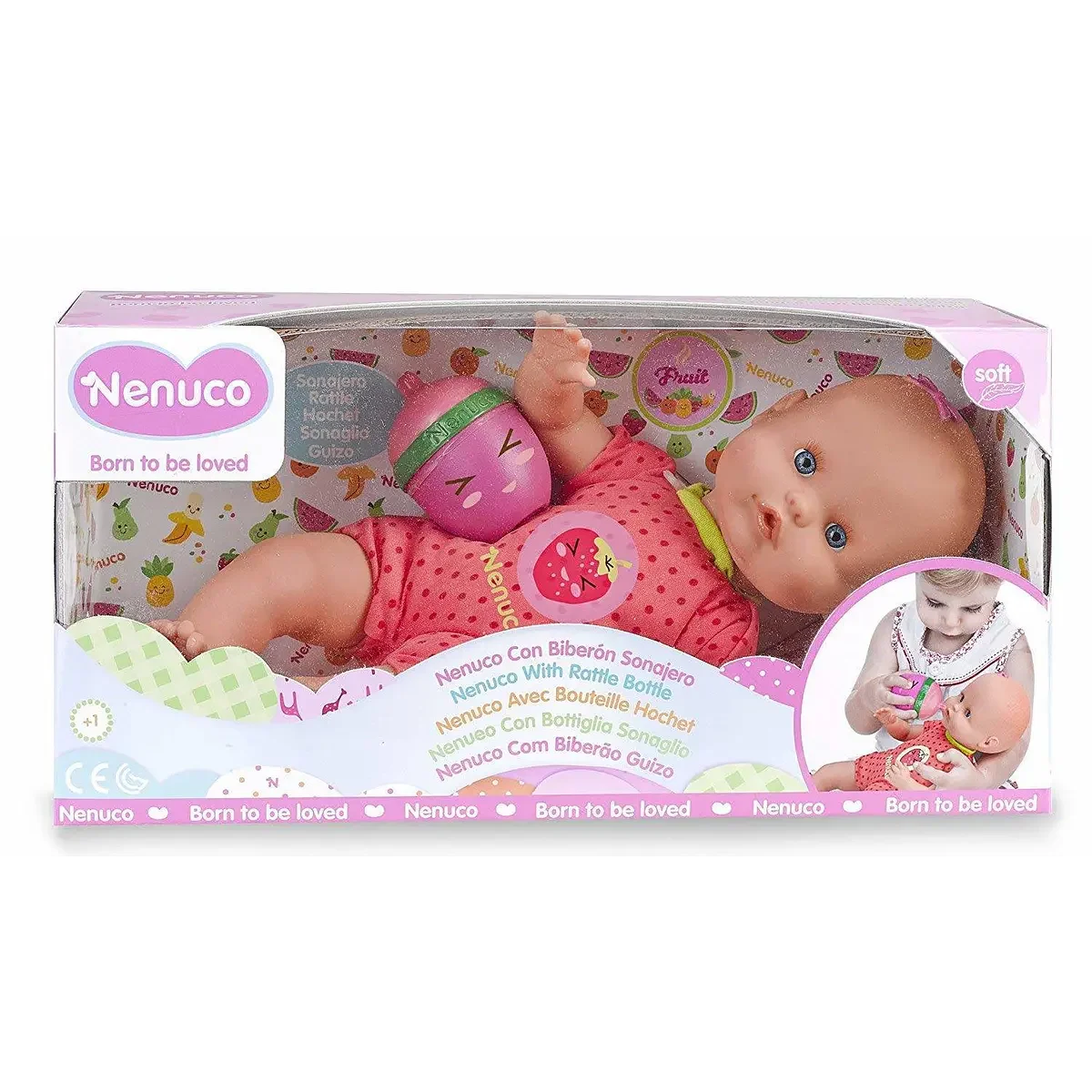 Nenuco com Biberão Guizo - Morango