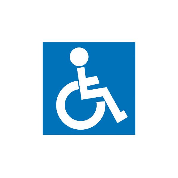 Apli Etiquetas Sinalização "Invalidez" 114x114mm - 00839