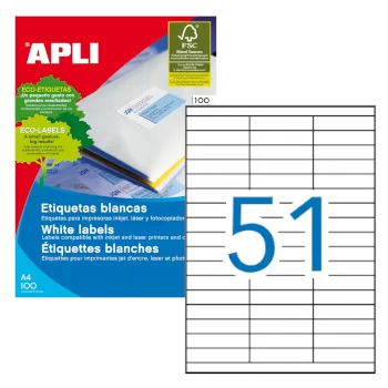 Etiquetas 70×16,9 Apli 01294 100 Folhas 5100un