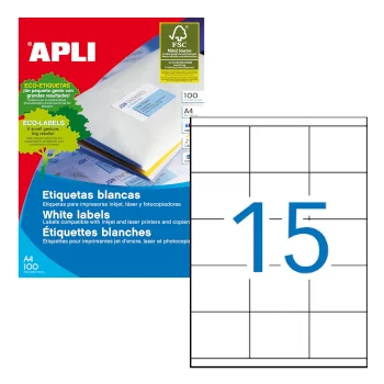 Apli Etiquetas Adesivas 70x50,8mm 100 Fls - 01295