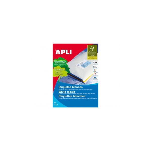 Apli Etiquetas Adesivas 99,1x34mm 100 Fls - 02418