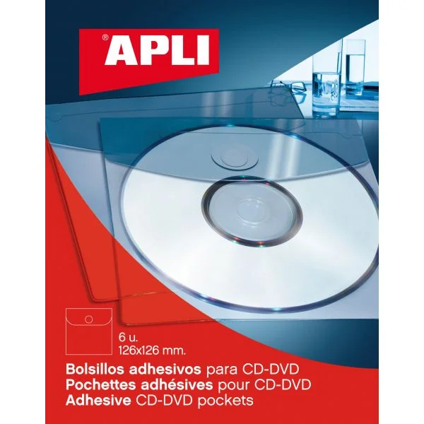 Apli Bolsa Adesiva p/ CD 126x126 - 02585
