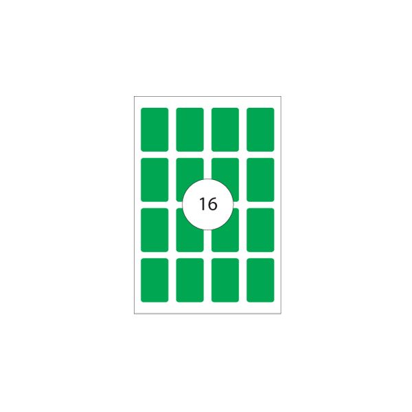 Apli Etiquetas 25x40 8 Fls A4 128un Verde APL2757