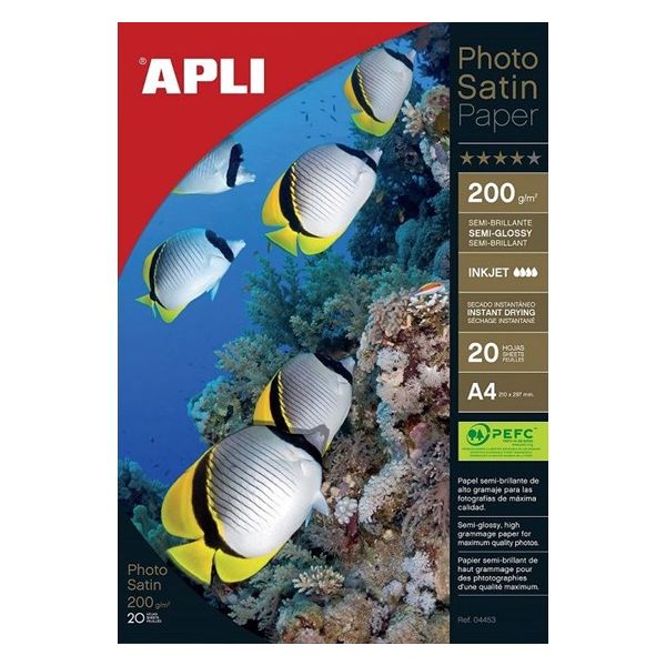 Apli 04453 A4 200g 20 Un.