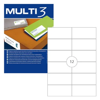 Etiquetas 105×48 Multi3 100 Folhas A4 1200un