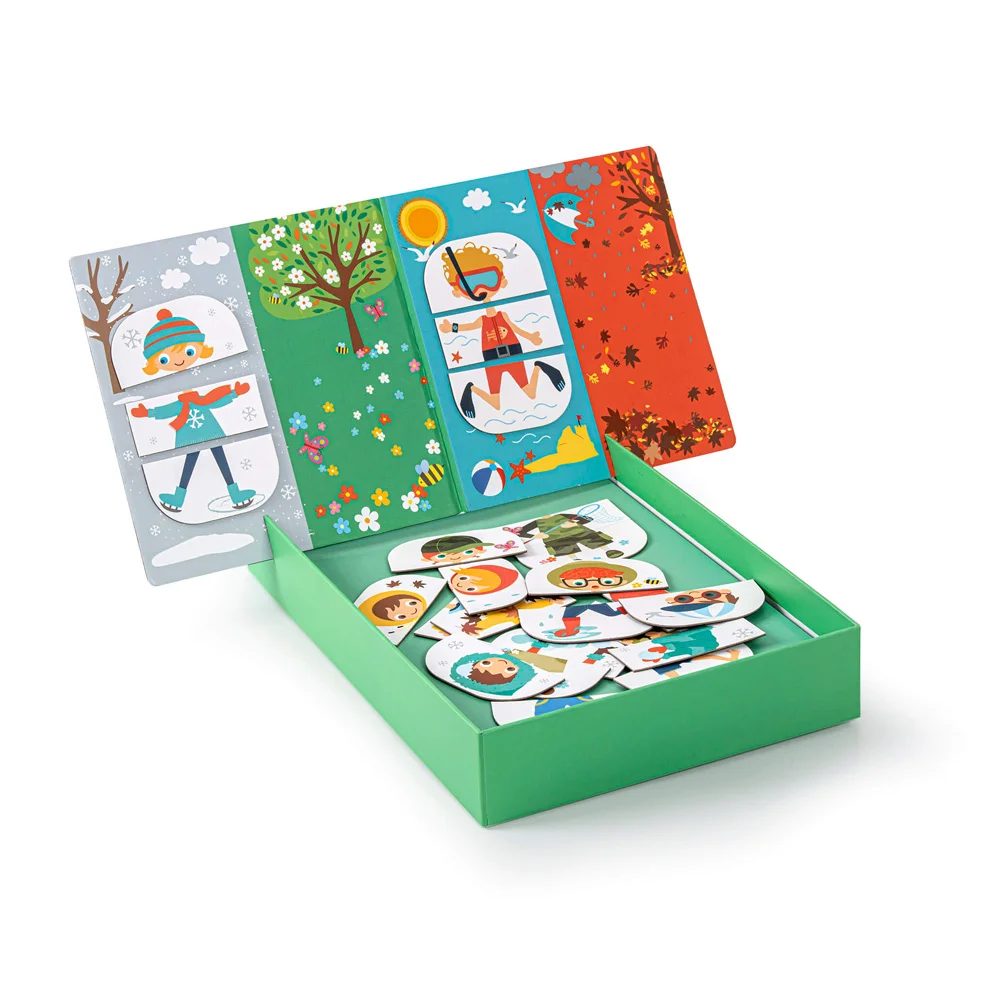 APLI Jogo Educativo Magnético Estações 24 Peças - APL17160
