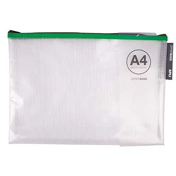Bolsa A4 com Fecho Correr Plástico APLI