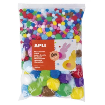 Pom Pom Apli Cores Sortidas 500un