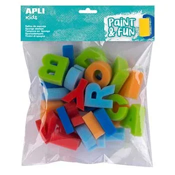 Esponja Carimbo ABC Apli Kids Paint & Fun 26un