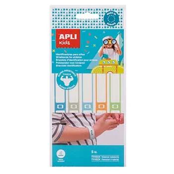 Pulseira Identificativa Apli Kids Sortido 5un