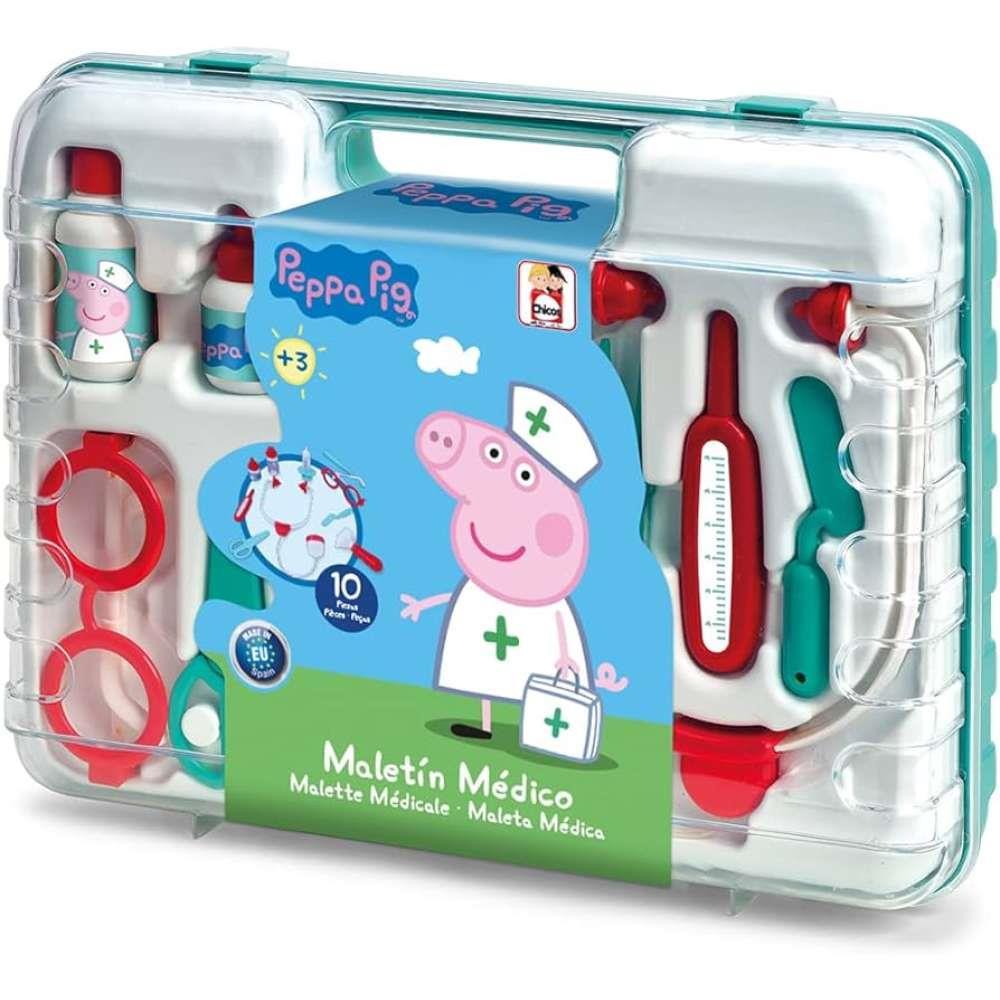 Mala de Médico Chicos Peppa Pig com 10 Acessórios