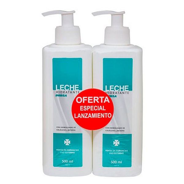 Inibsa Pack Leite Hidratante Dermatológico 2x500ml