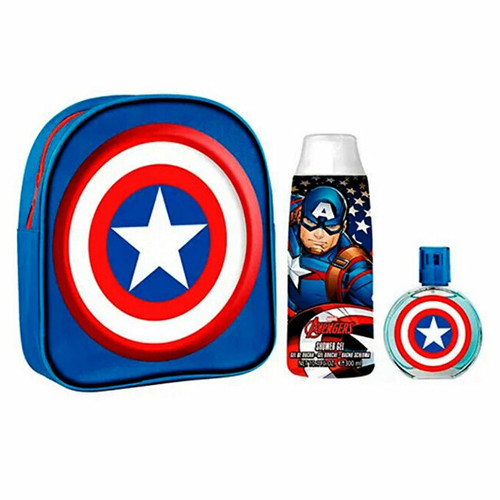 Captain America Gift set EDT 50 ml, backpack and shower gel 300 ml