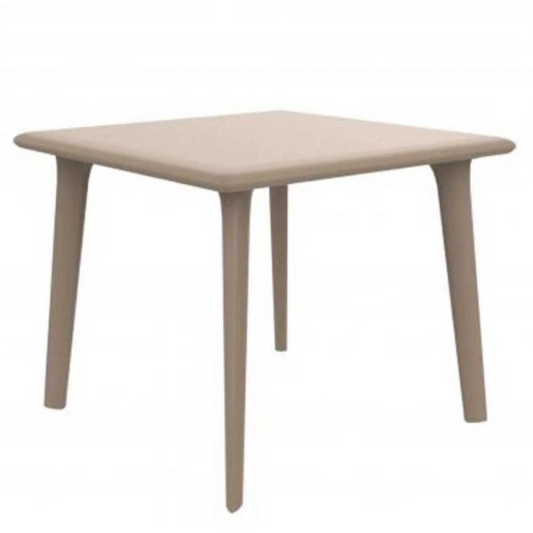 Resol Mesa Dessa Quadrada 90x90 cm Areia