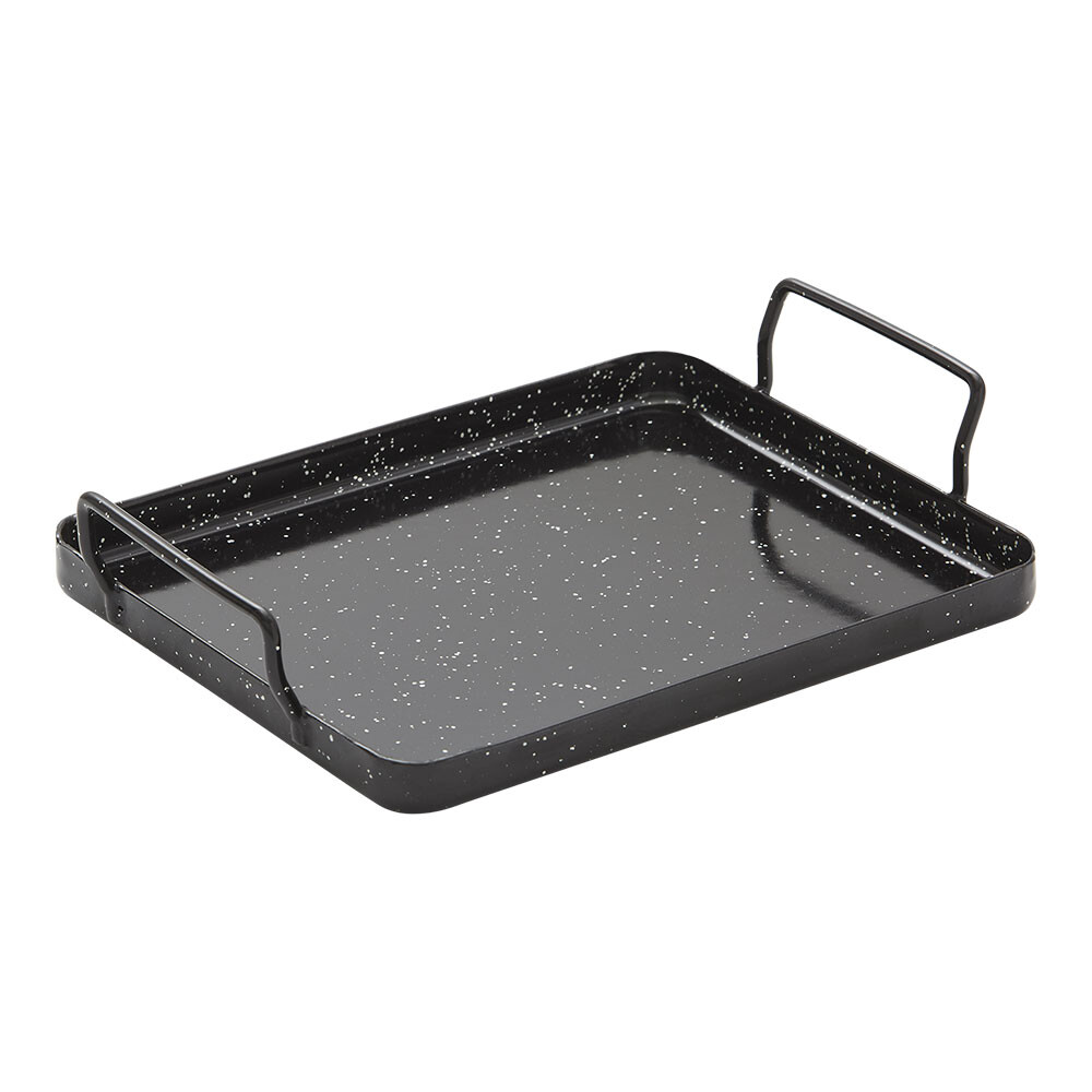 Bandeja de aço esmaltado para forno 26x30x2cm vaello
