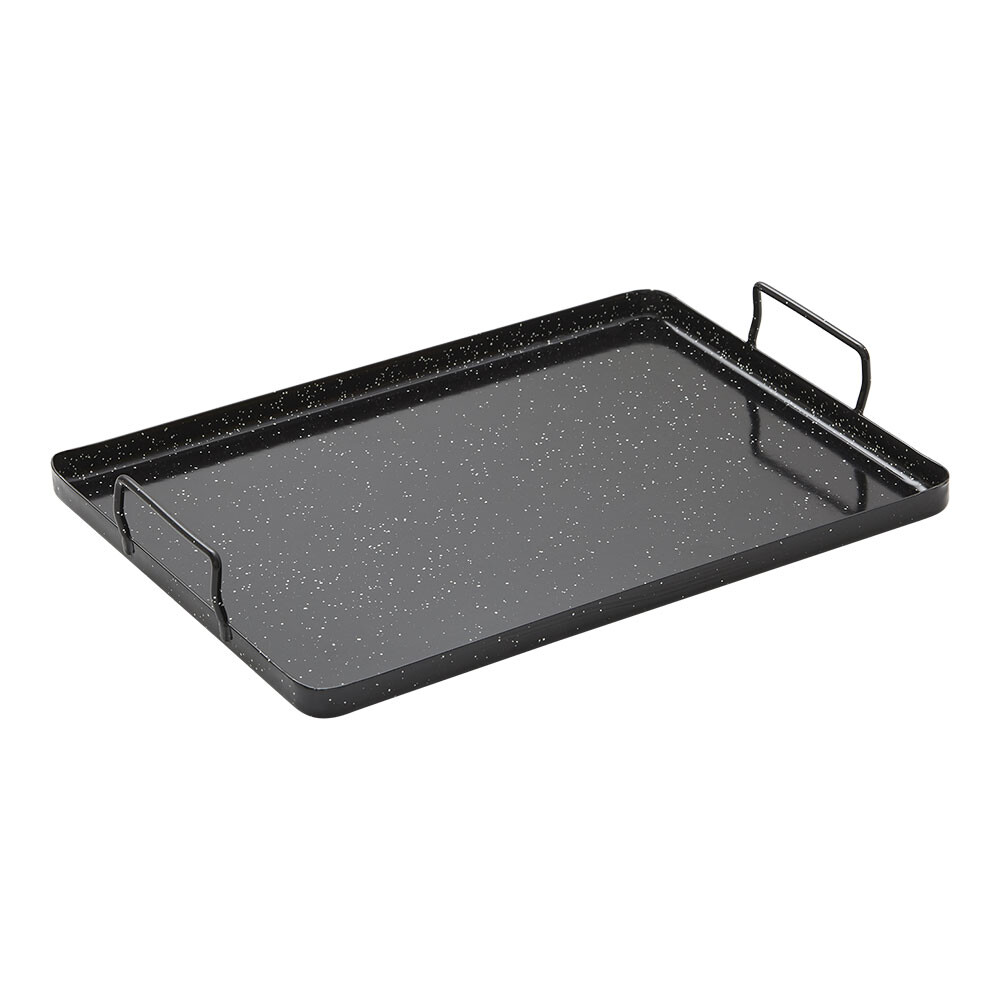 Bandeja de aço esmaltado para forno 40x40x2cm vaello