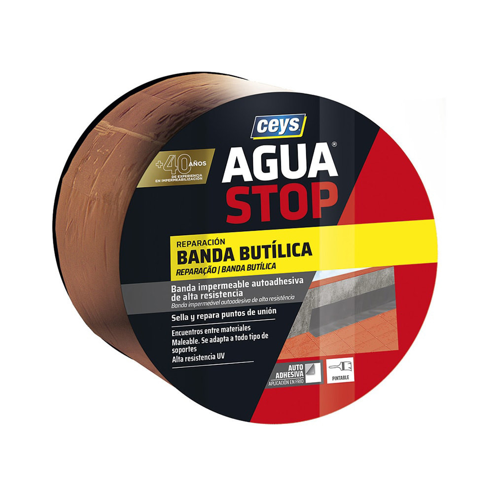 Agua stop banda impermeavel. butilo telha 10cm x 100m 901006 ceys