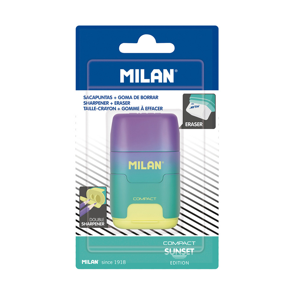 Blíster afia/borracha compact sunset turquesa - amarelo milan