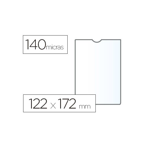 Esselte Bolsa Porta Documentos Esselte Plástico 140 mc 122X172 mm - 76145
