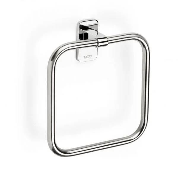 Tatay Toalheiro de Aro Slim 18X4.5X19.5CM Cromado/Prateado