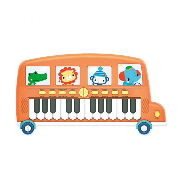 Fisher-Price O Meu Primeiro Piano 245 Teclas Autocarro - RG38024