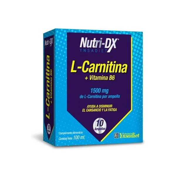 Nutri-dx L-carnitina + Vitamina B6 10 Ampolas